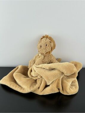 Jellycat Fuddlewuddle Lion Soother Plush Security Blanket Lovey Toy Beige